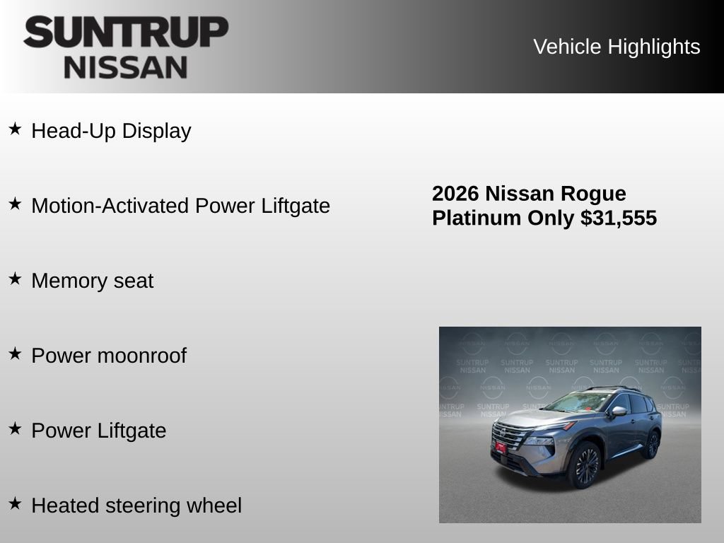 Used 2026 Nissan Rogue Platinum w/ Platinum Premium Package AWD/4WD image 16