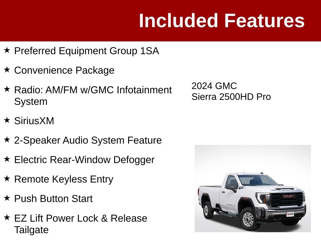 Used 2024 GMC Sierra 2500 Pro w/ Convenience Package AWD/4WD image 3