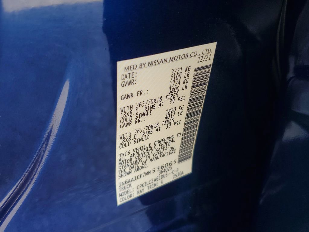 Used 2021 Nissan Titan SV w/ SV Convenience Package image 29