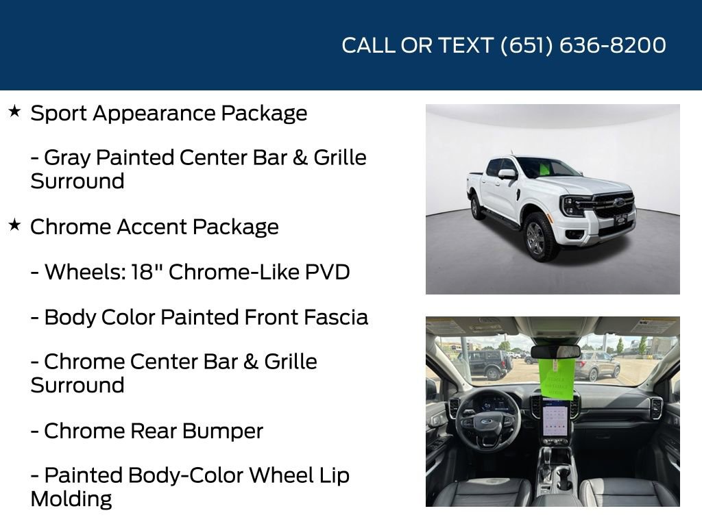 Used 2025 Ford Ranger Lariat w/ Advanced Towing Package AWD/4WD image 15