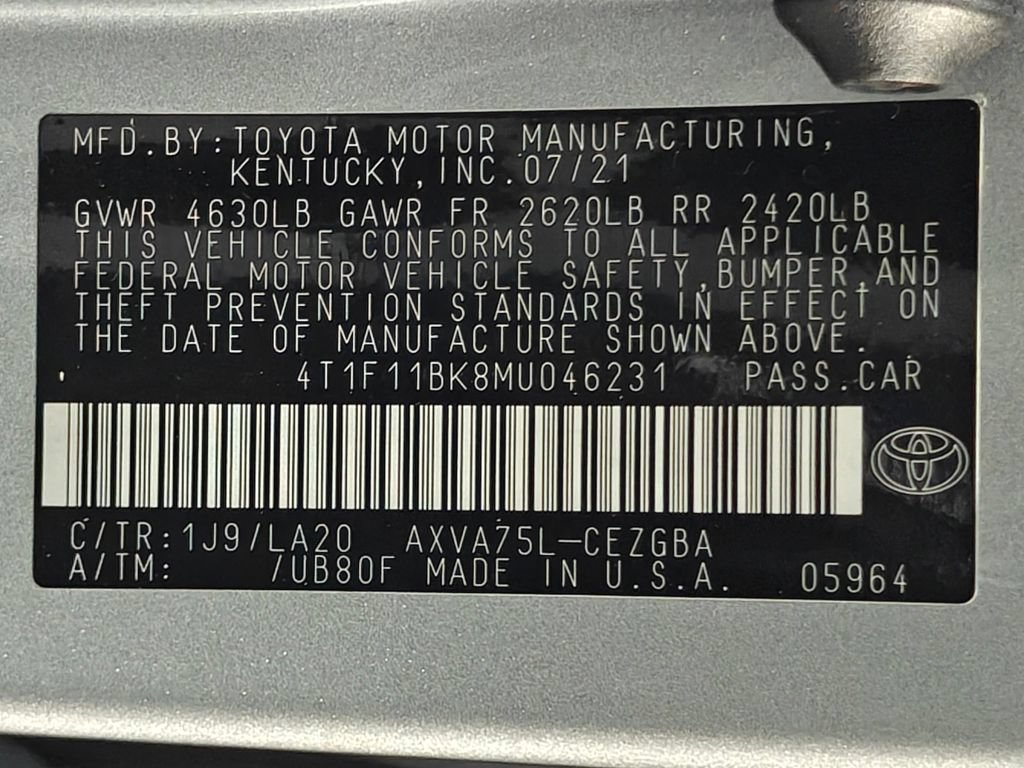 Used 2021 Toyota Camry XLE AWD/4WD image 54