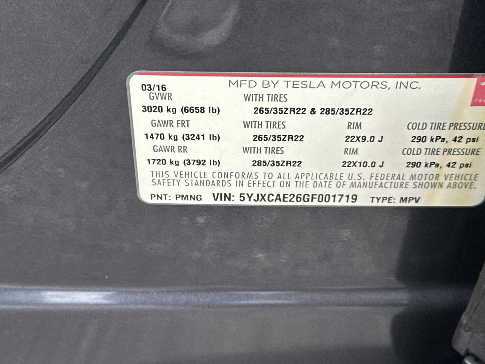 Used 2016 Tesla Model X 90D AWD/4WD image 29