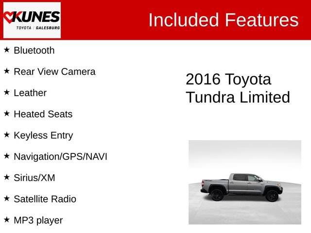 Used 2016 Toyota Tundra Limited w/ TRD Off Road Package AWD/4WD image 2
