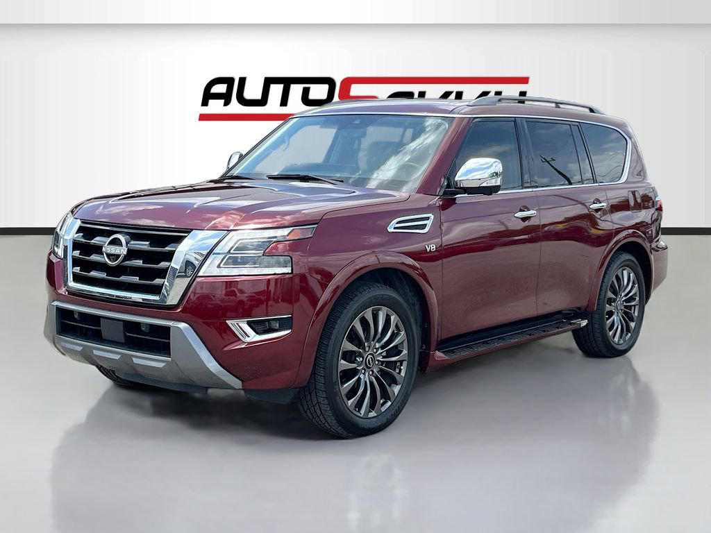 Used 2021 Nissan Armada Platinum w/ Captain's Chairs Package image 3