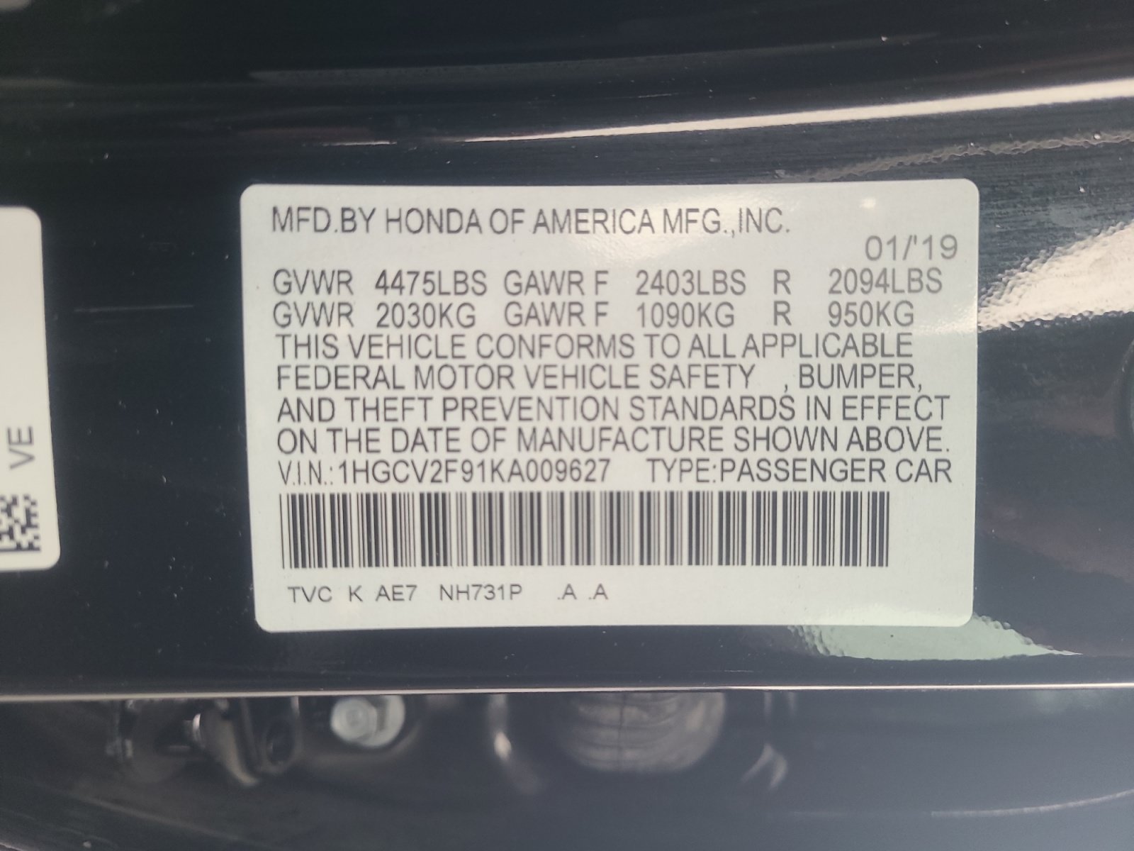 Used 2019 Honda Accord Touring image 25