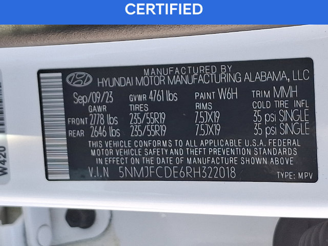 Certified 2024 Hyundai Tucson SEL w/ Convenience Package AWD/4WD image 27