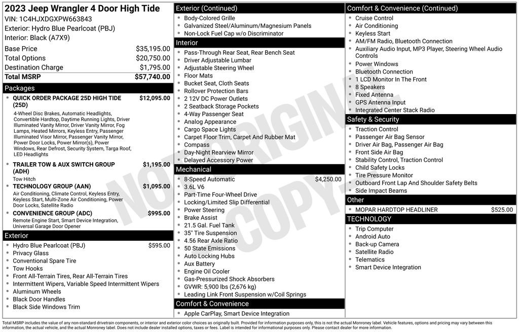 Used 2023 Jeep Wrangler Unlimited Sport image 34