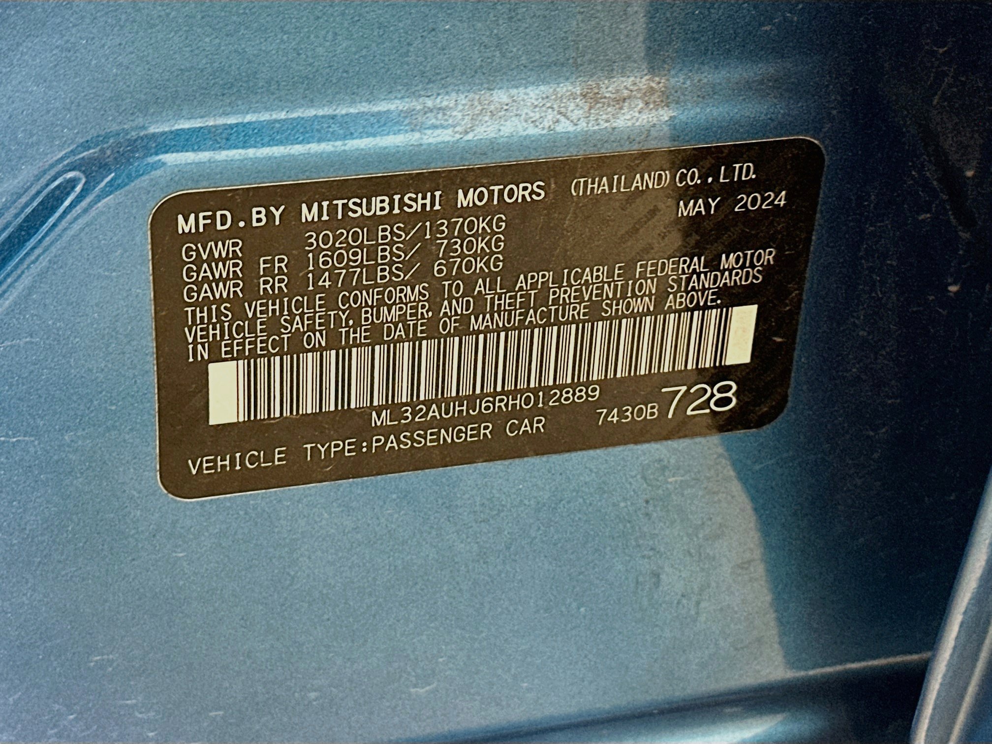 Used 2024 Mitsubishi Mirage ES FWD image 12