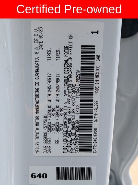 Certified 2025 Toyota Tacoma SR RWD image 27