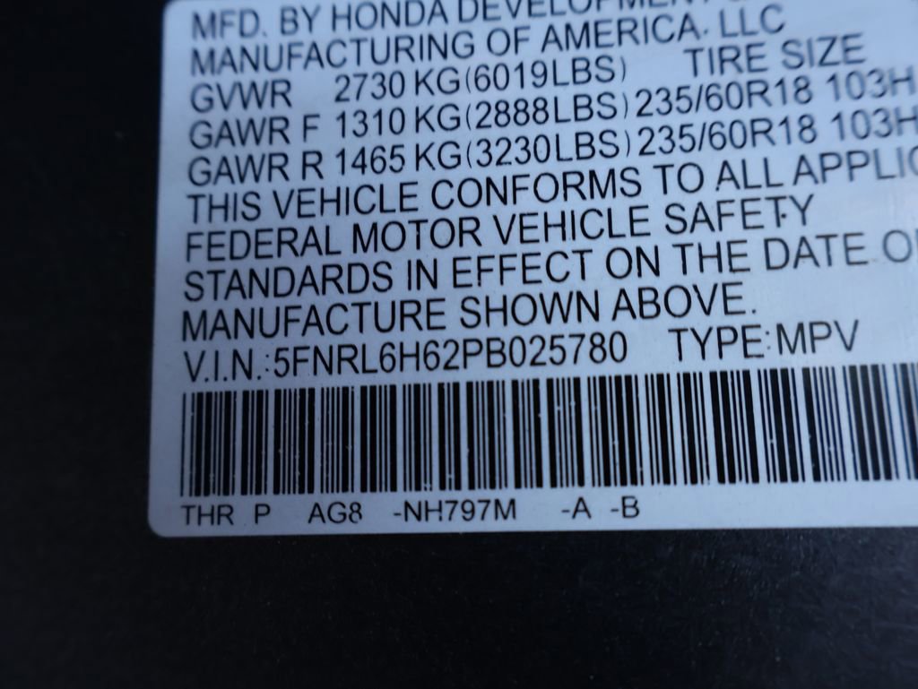 Certified 2023 Honda Odyssey EX-L image 36