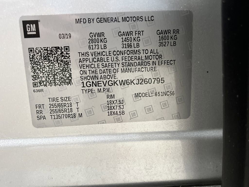 Used 2019 Chevrolet Traverse LT w/ LPO, Floor Liner Package image 41