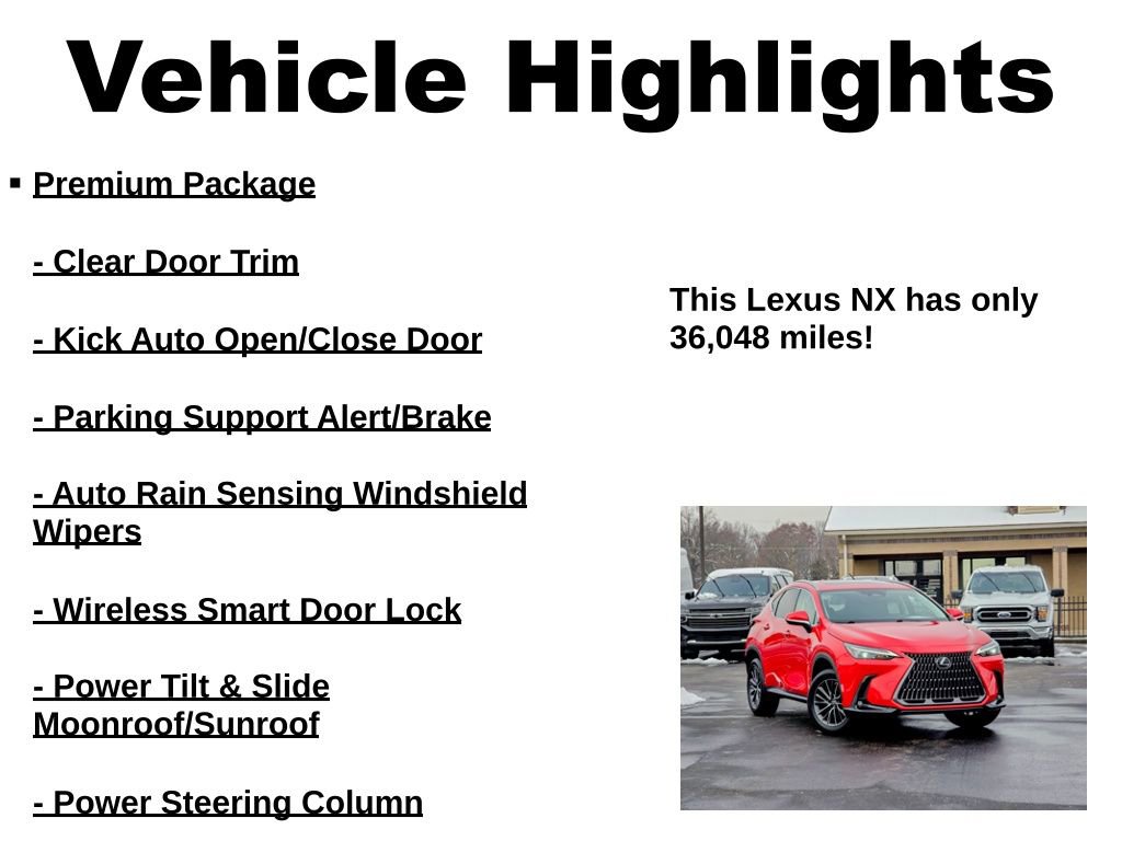 Used 2022 Lexus NX 350 AWD w/ Premium Package image 55