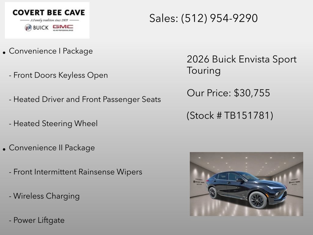 New 2026 Buick Envista Sport Touring w/ Convenience I Package FWD image 12