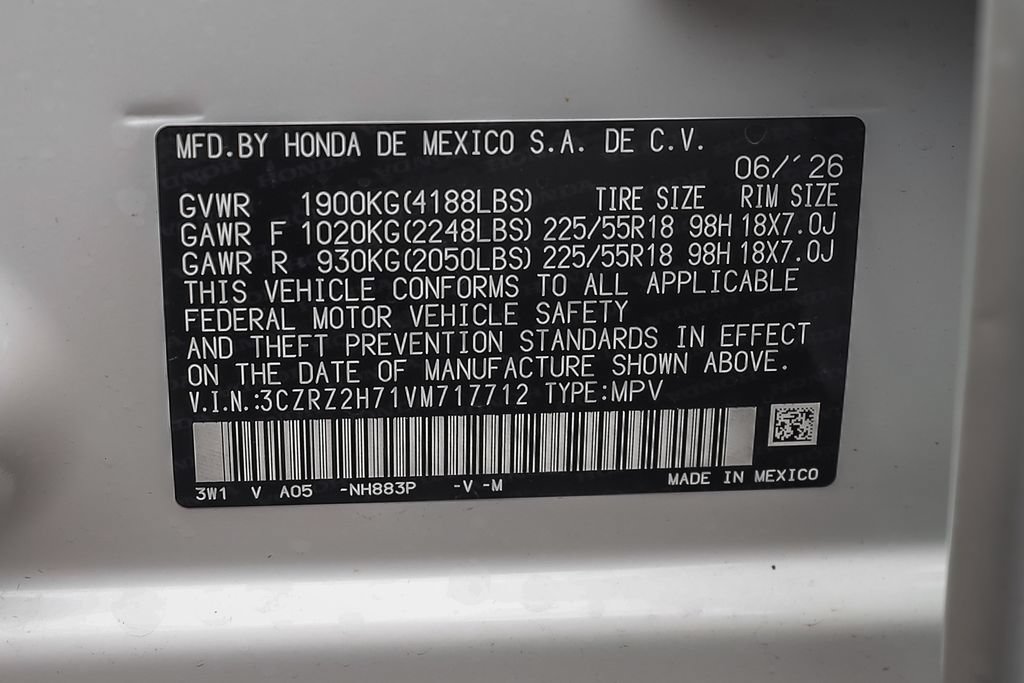 New 2027 Honda HR-V EX-L image 14