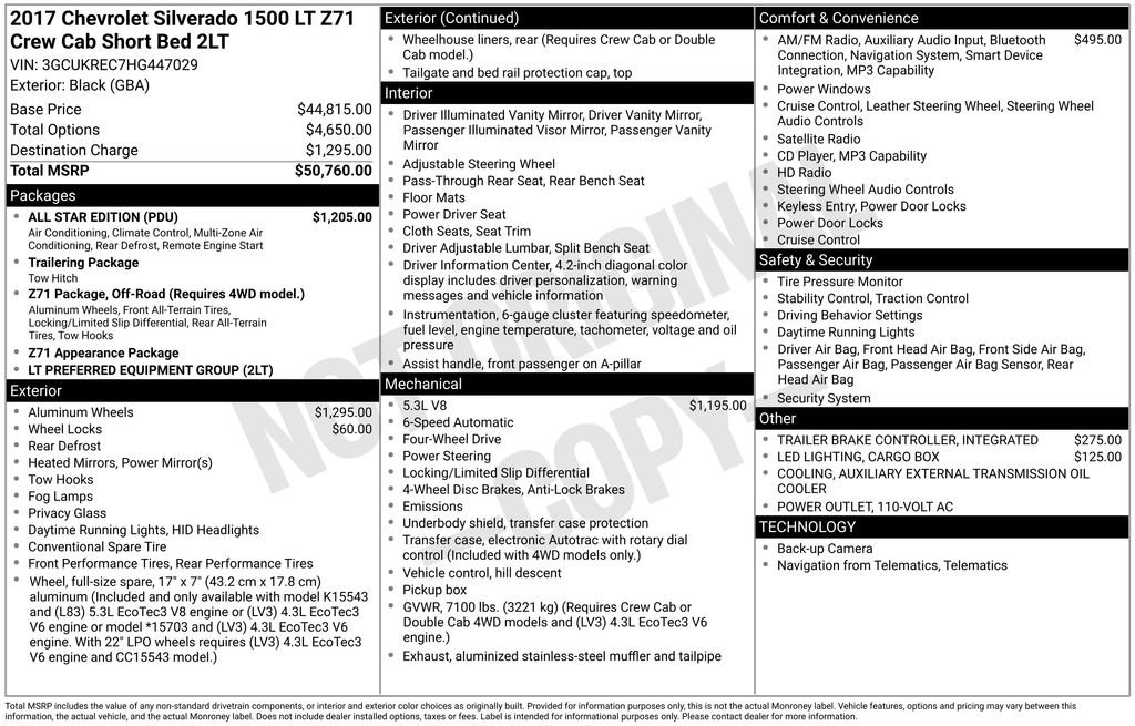 Used 2017 Chevrolet Silverado 1500 LT w/ All Star Edition image 3