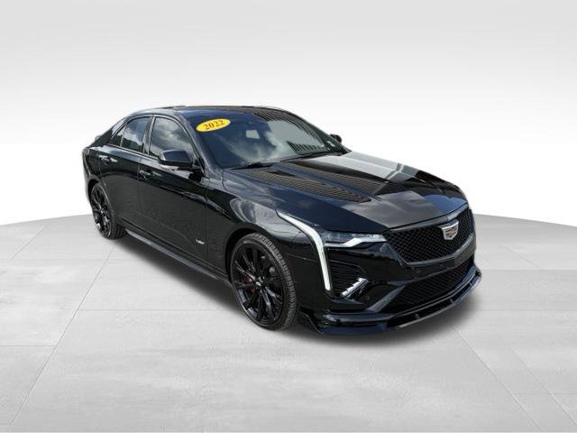 Used 2022 Cadillac CT4 V w/ LPO, ONYX Package AWD/4WD image 8