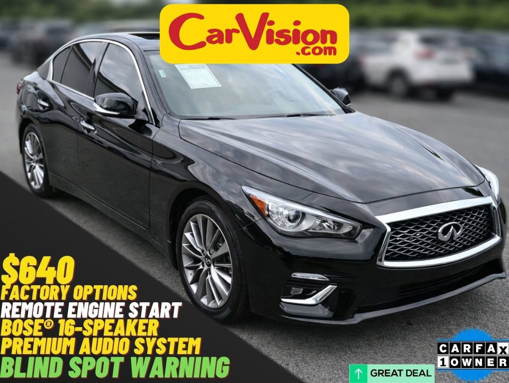 Used 2022 INFINITI Q50 Luxe w/ Cargo Package