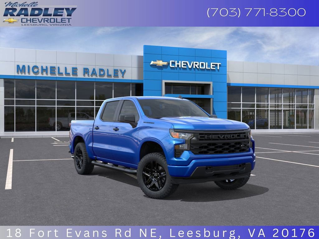 New 2026 Chevrolet Silverado 1500 Custom w/ Turbomax Blackout Package image 1