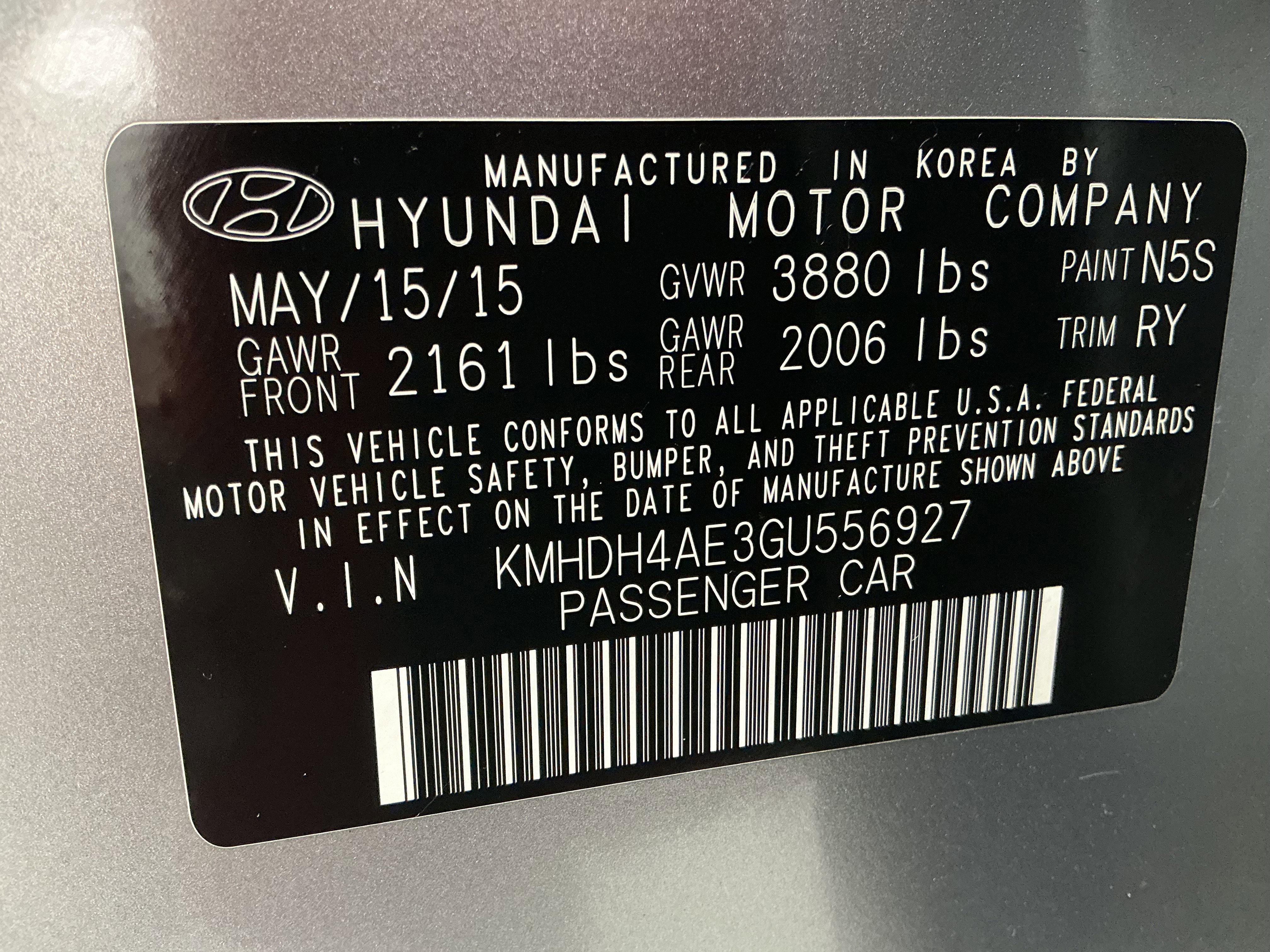 Used 2016 Hyundai Elantra Value Edition image 15