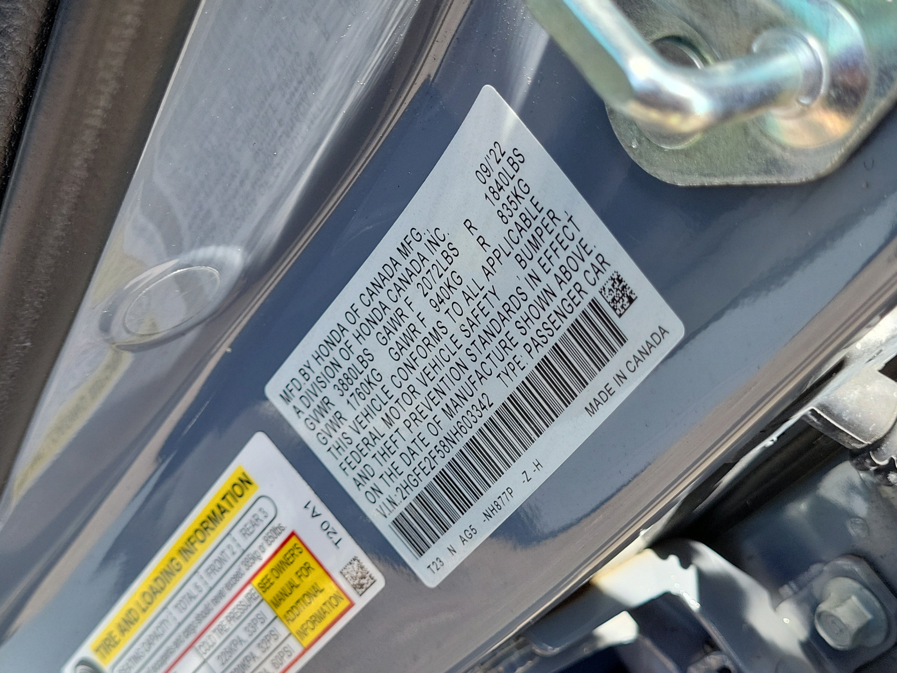 Used 2022 Honda Civic Sport image 32