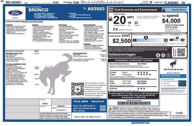 New 2026 Ford Bronco Big Bend AWD/4WD image 29