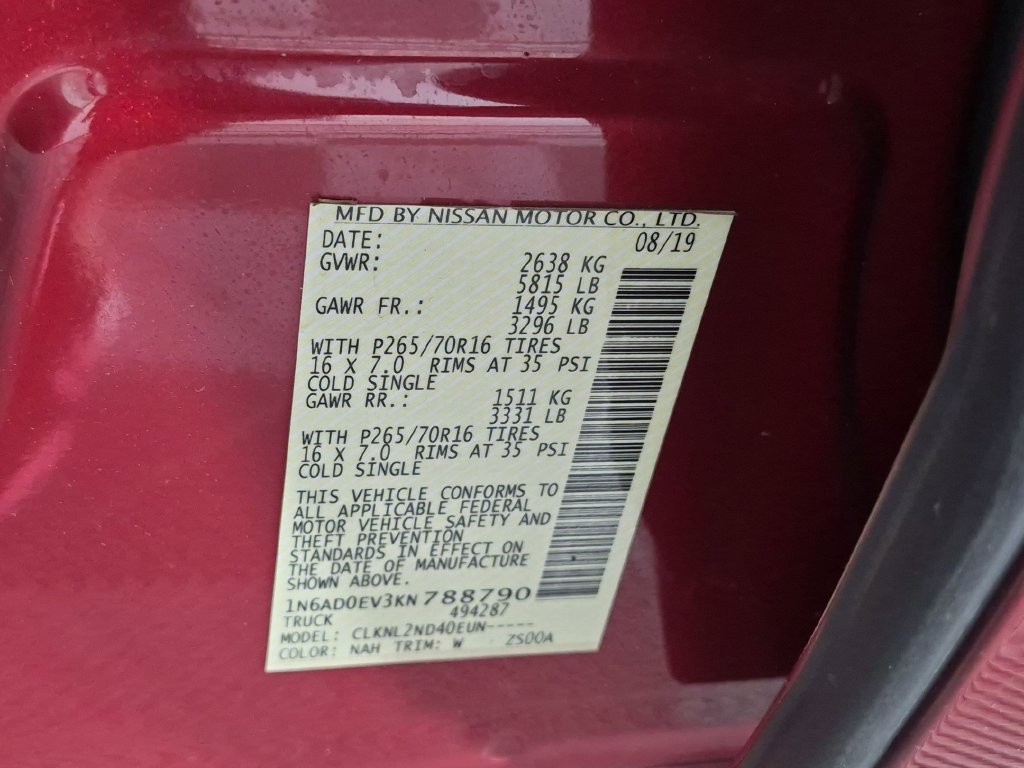 Used 2019 Nissan Frontier SV AWD/4WD image 39