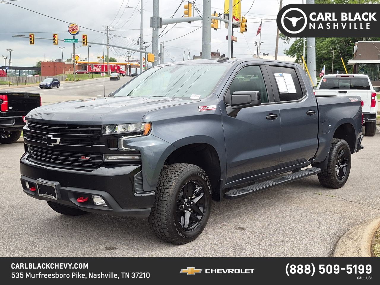 Used 2021 Chevrolet Silverado 1500 LT Trail Boss w/ Bed Protection Package AWD/4WD image 1
