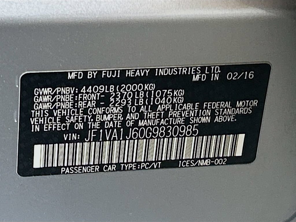 Used 2016 Subaru WRX Limited AWD/4WD image 25
