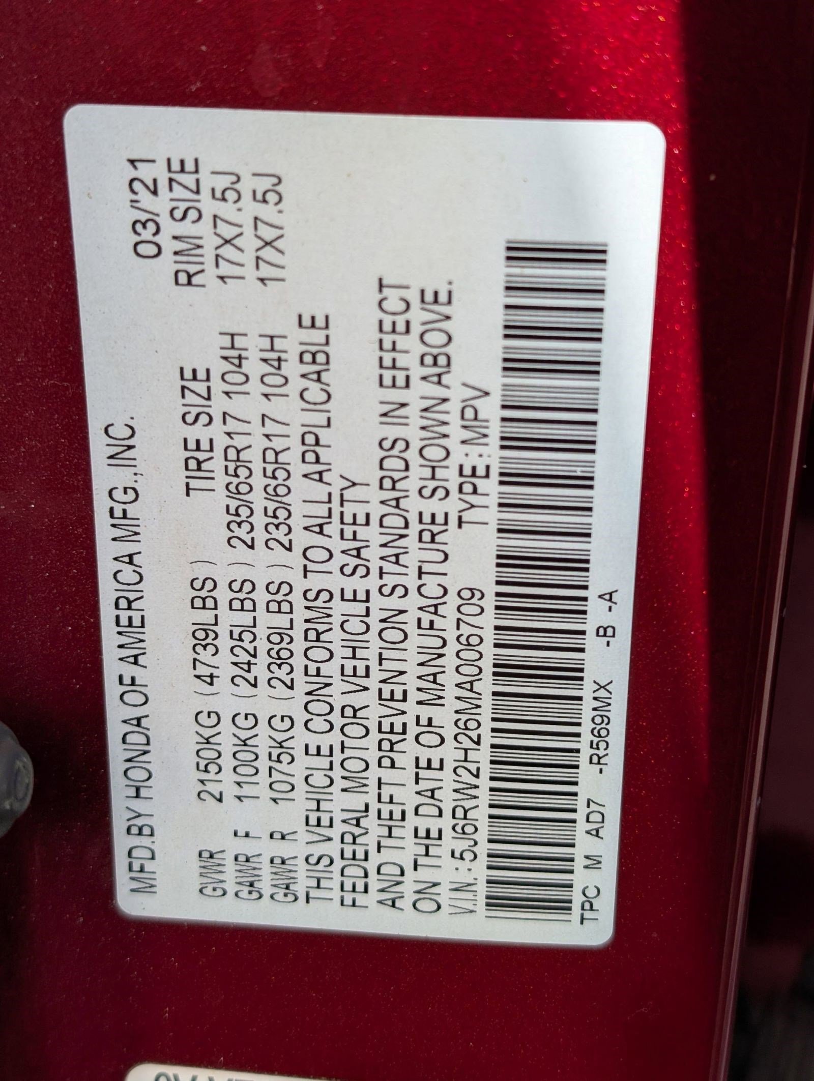 Used 2021 Honda CR-V LX image 22