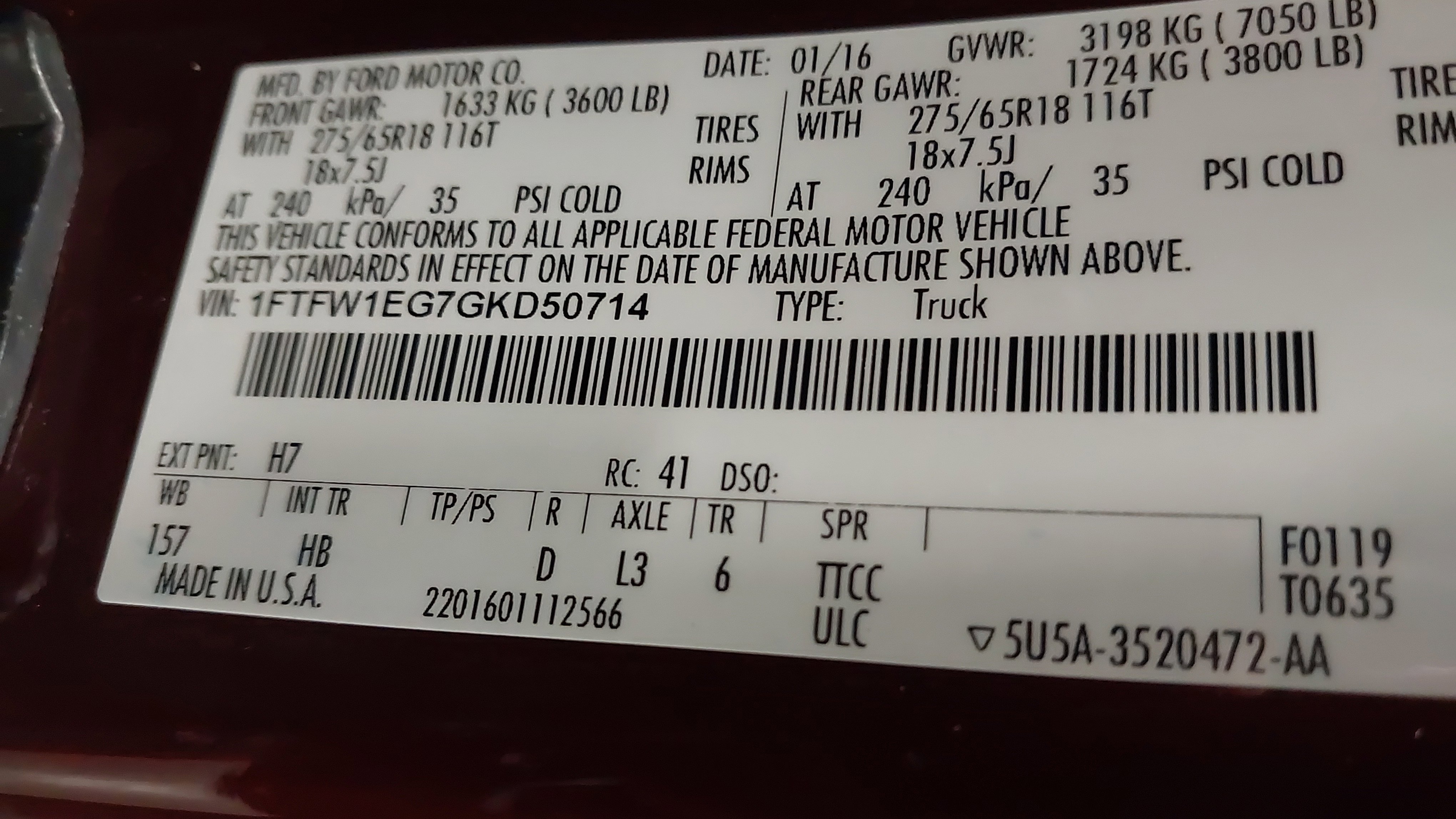 Used 2016 Ford F150 Lariat w/ Equipment Group 502A Luxury image 34