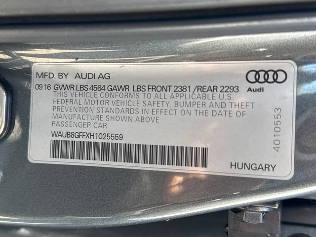 Used 2017 Audi A3 2.0T Premium w/ Convenience Package AWD/4WD image 19