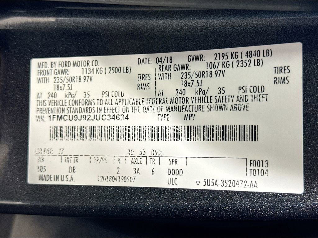 Used 2018 Ford Escape Titanium image 28