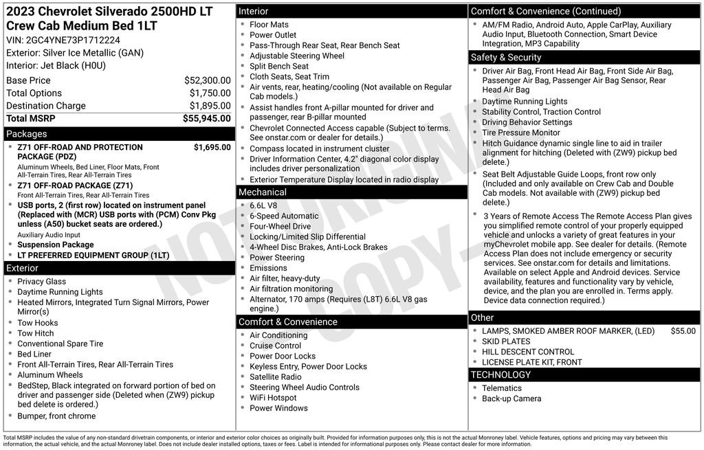 Certified 2023 Chevrolet Silverado 2500 LT AWD/4WD image 35
