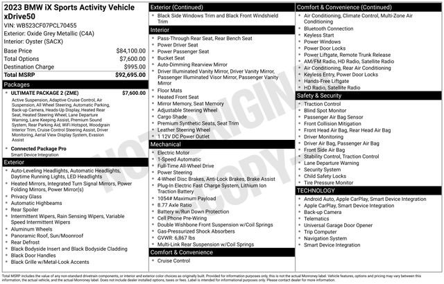 Used 2023 BMW iX xDrive50 w/ Ultimate Package 2 image 33