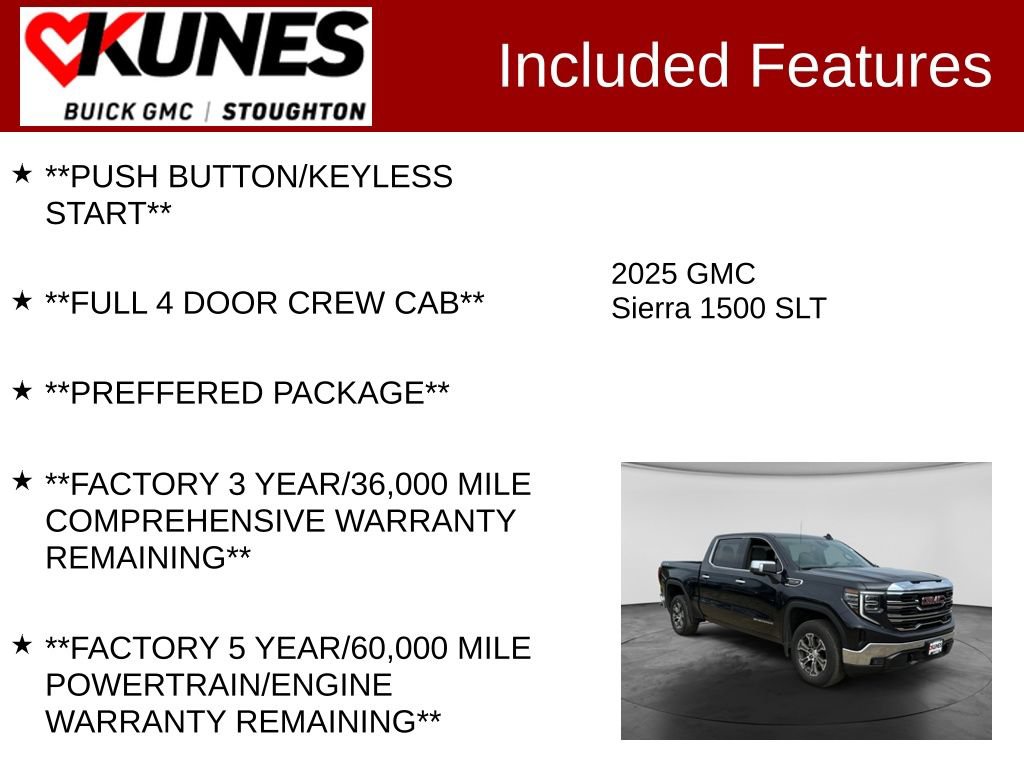 Used 2025 GMC Sierra 1500 SLT AWD/4WD image 3