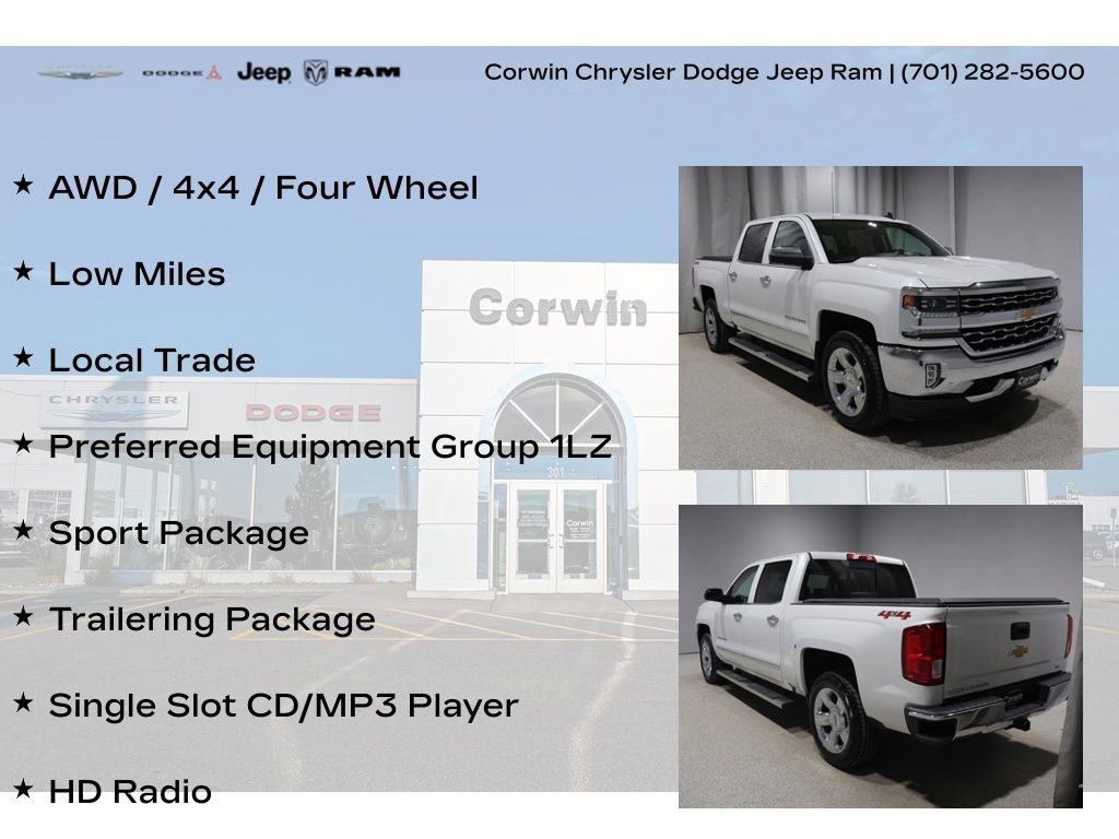 Used 2018 Chevrolet Silverado 1500 LTZ w/ Sport Package AWD/4WD image 8