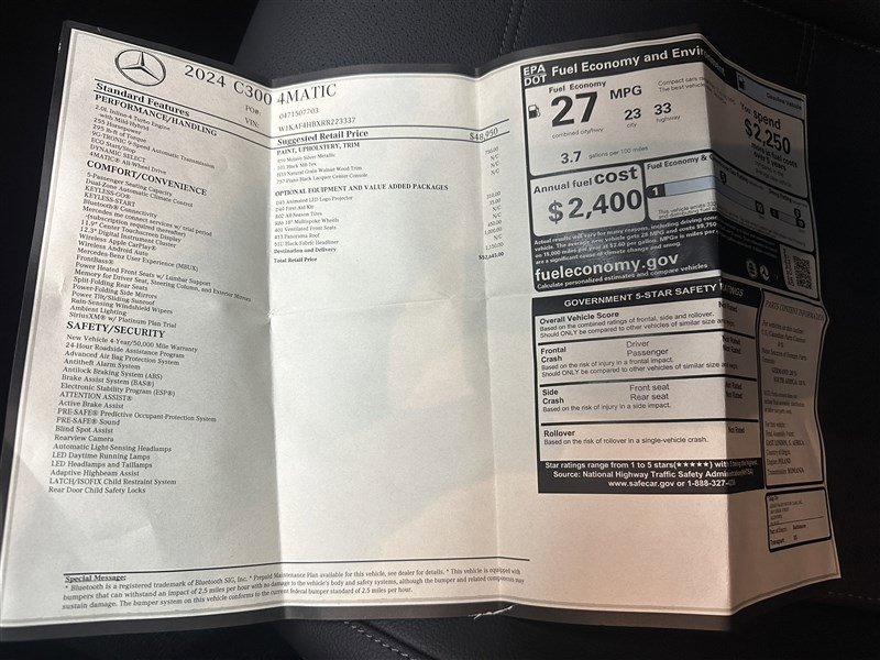 Used 2024 Mercedes-Benz C 300 4MATIC Sedan image 22