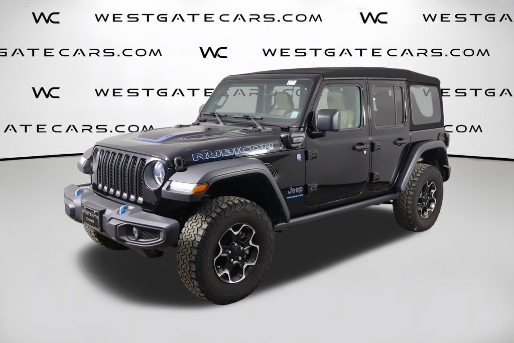 Used 2023 Jeep Wrangler Unlimited Rubicon 4xe w/ Cold Weather Group AWD/4WD 360° Tour