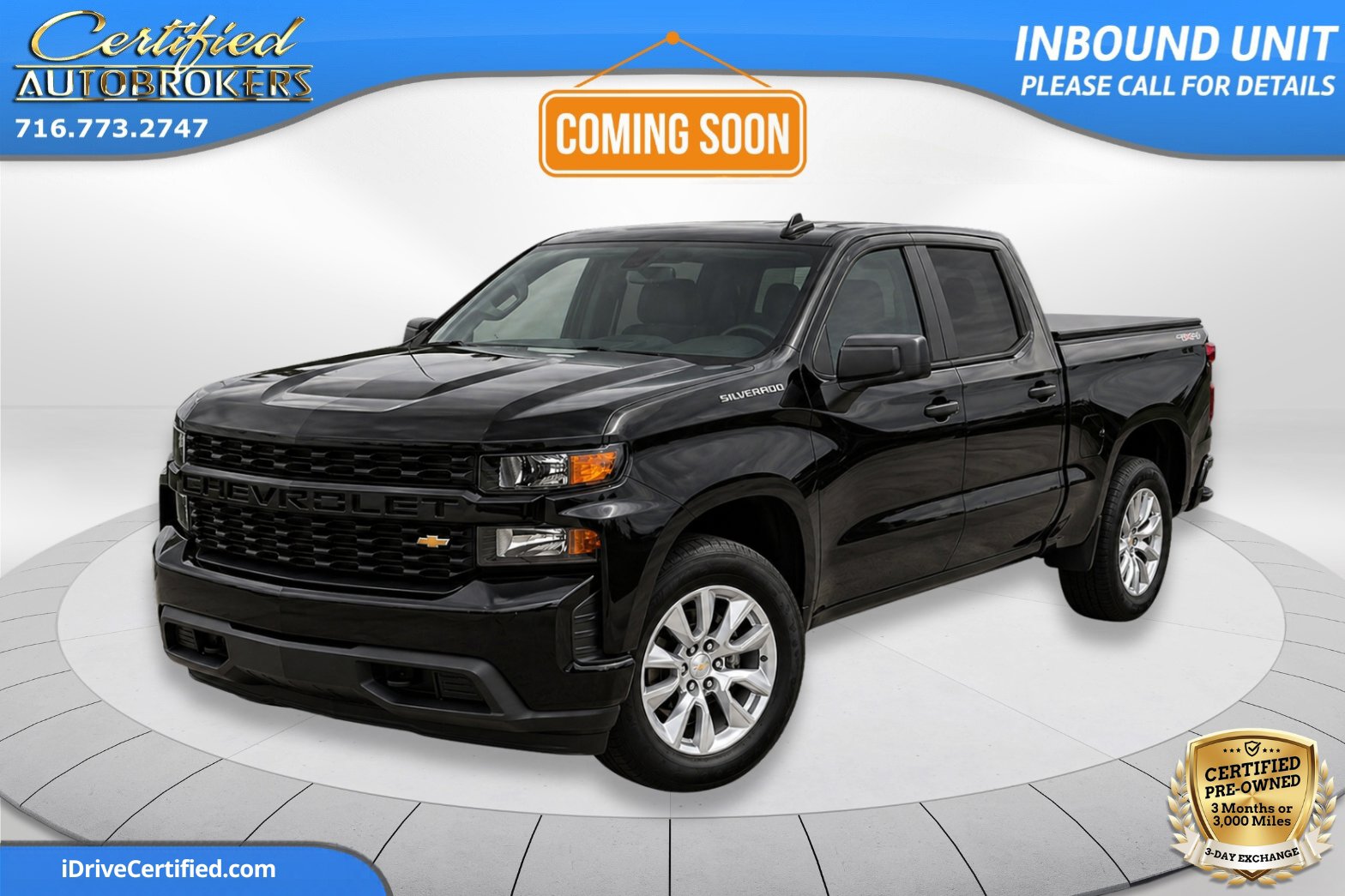 Used 2020 Chevrolet Silverado 1500 Custom w/ Custom Convenience Package AWD/4WD image 1