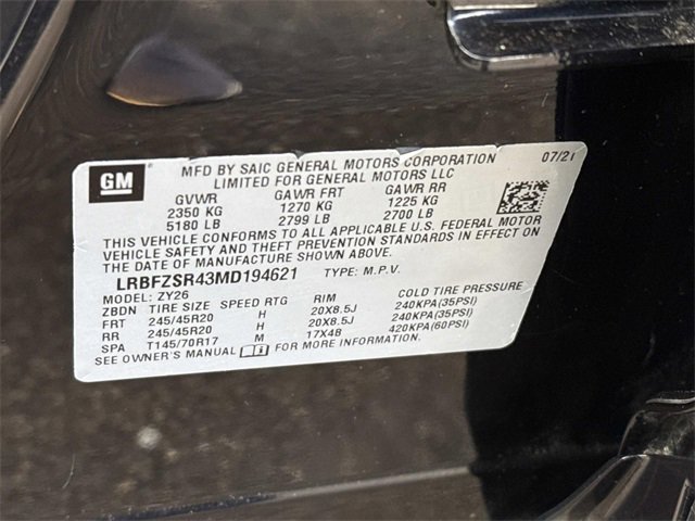 Certified 2021 Buick Envision Avenir w/ Technology Package II image 25