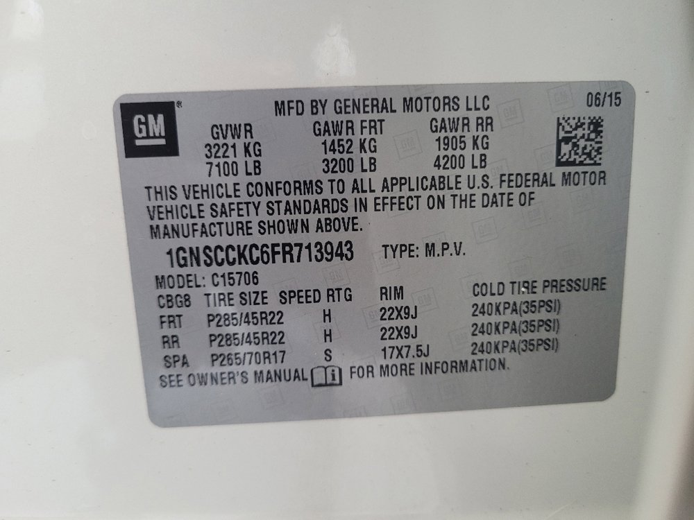 Used 2015 Chevrolet Tahoe LTZ RWD image 33