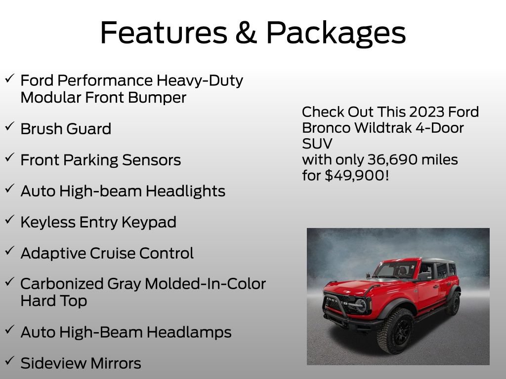 Used 2023 Ford Bronco Wildtrak AWD/4WD image 8
