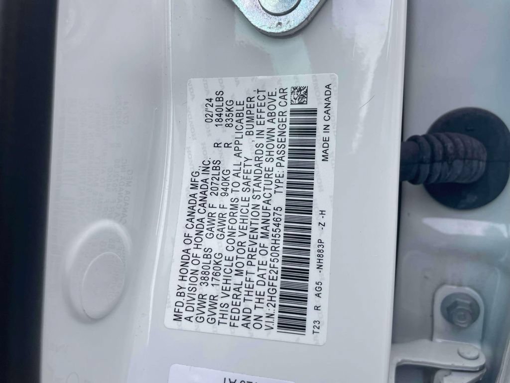 Certified 2024 Honda Civic Sport image 19