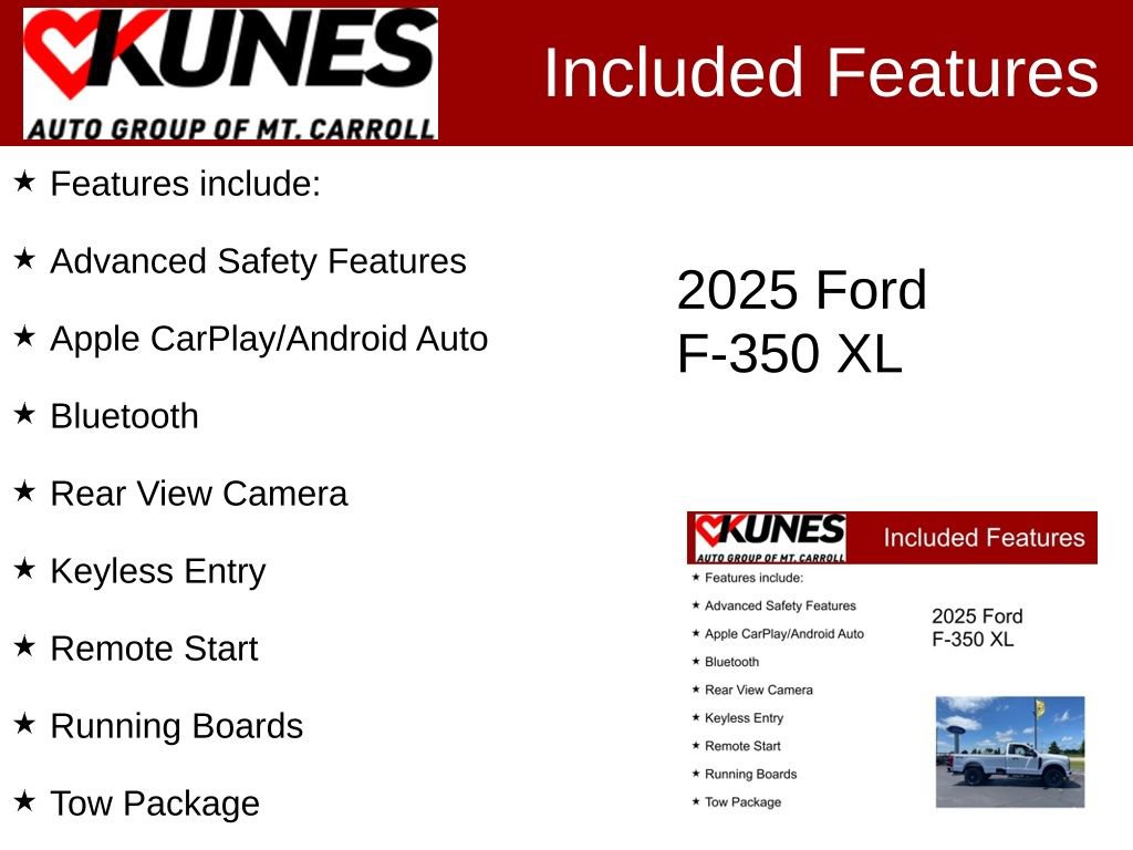New 2025 Ford F350 XL w/ STX Appearance Package AWD/4WD image 3