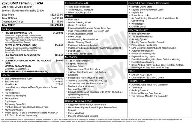 Used 2020 GMC Terrain SLT w/ Preferred Package AWD/4WD image 2