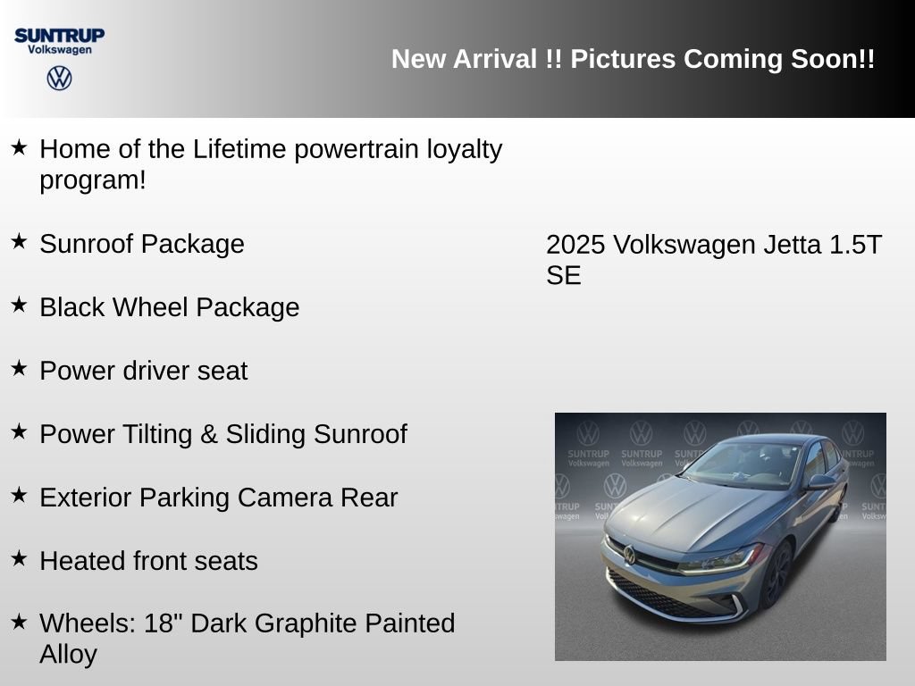 Used 2025 Volkswagen Jetta SE w/ Sunroof Package FWD image 6