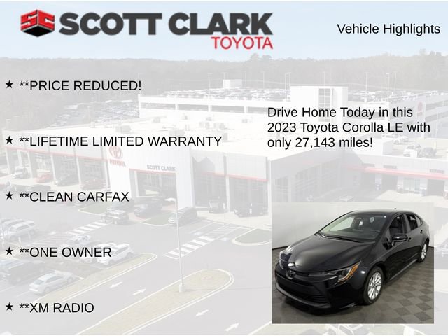Used 2023 Toyota Corolla LE w/ LE Convenience Package FWD image 12