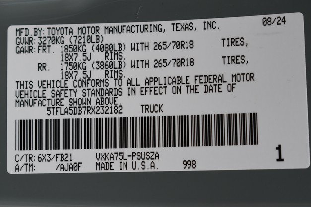 Used 2024 Toyota Tundra SR5 w/ TRD Off-Road Package AWD/4WD image 33