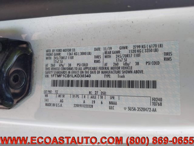 Used 2020 Ford F150 XL w/ Equipment Group 101A Mid RWD image 16