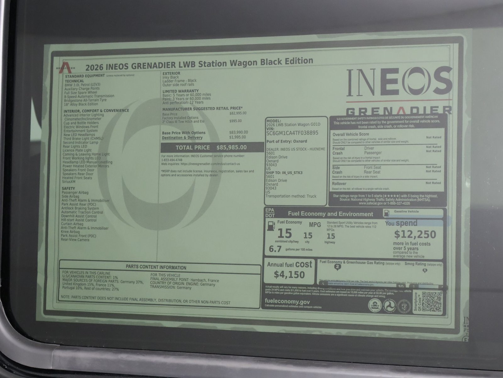 New 2026 INEOS Grenadier Station Wagon AWD/4WD image 22